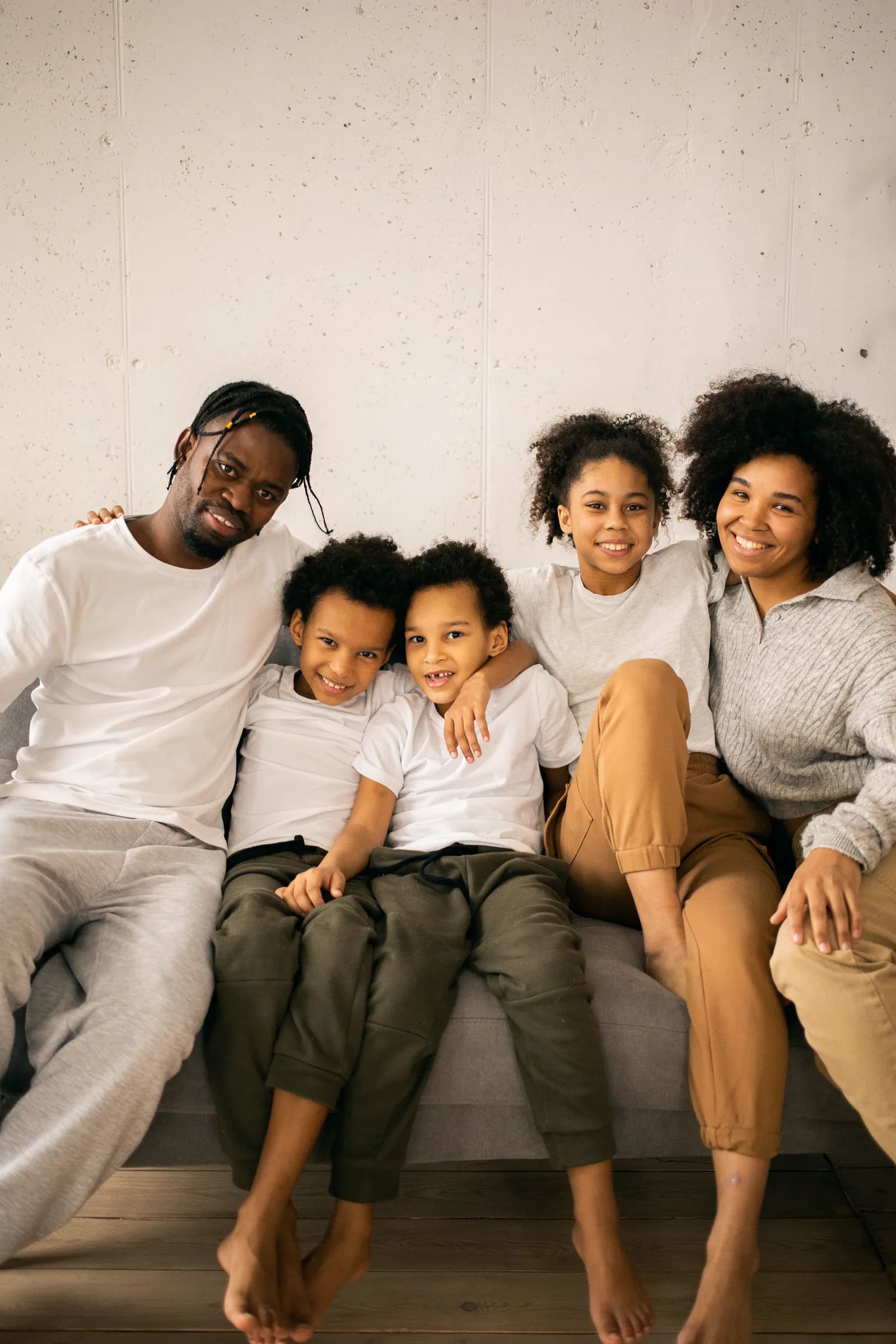 A family spending time together at home.